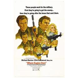 Where Eagles Dare (MGM, 1968). One Sheet (27" X 41") St 