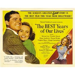 Best Years of Our Lives (RKO, 1946). Half Sheet (22" X 