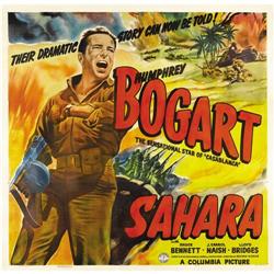 Sahara (Columbia, 1943). Six Sheet (81" X 81"). Humphre 