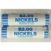 Image 1 : 2-$2 ROLLS OF 2011 P & D JEFFERSON NICKELS