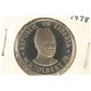 Image 1 : 1978 LIBERIA 50 CENTS PROOF W.R. TOLBERT JR.
