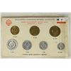 Image 1 : 1953-55 SET OF YUGOSLAVIA COINS BRILLIANT UNC
