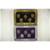 Image 1 : 2-2001-US 50 STATE QUARTERS SETS GOLD & PLATINUM