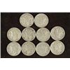 Image 1 : 10 ASSORTED 1940'S MERCURY DIMES