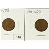 Image 1 : 2-1909-VDB LINCOLN CENTS