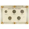 Image 1 : UNITED STATE TYPE NICKELS SET IN CAPITAL PLASTICS