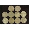 Image 1 : 10 ASSORTED 35% SILVER JEFFERSON WAR NICKELS