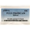 Image 3 : 1999-S SILVER ROOSEVELT DIME PCGS PR69 DCAM