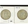 Image 1 : 1960-D & 1961-D FRANKLIN HALF DOLLARS