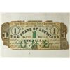 Image 1 : 1862 STATE OF LOUISIANA DOLLAR PRINTED ON