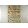 Image 1 : 3 PIECES OF WWII PHILIPPINES EMERGENCY CURRENCY