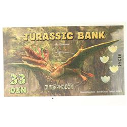 2015 JURASSIC BANK 33 DIN, DIMORPHODON COLORIZED