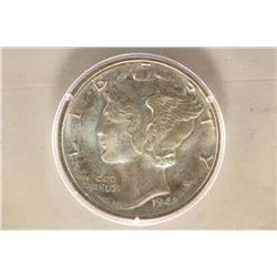 1942-D MERCURY DIME PCGS MS65FB OLD GREEN