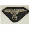 Image 1 : WWII GERMAN NAZI EAGLE CLOTH PATCH 3 1/4'' X