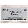 Image 3 : 1909-S LINCOLN CENT KEY DATE PCGS VERY GOOD 10