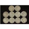 Image 1 : 10 ASSORTED MERCURY DIMES