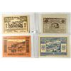 Image 1 : 4 ASSORTED GERMAN NOTGELDS 2-10 & 2-20 HELLERS