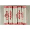 Image 1 : 5-50 CENT ROLLS OF 2010-P SHIELD LINCOLN CENTS