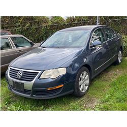 2007 VOLKSWAGEN PASSAT 2.0T, BLUE, 4DRSD, GAS, AUTOMATIC, VIN#WVWEK73C47P011535,