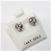 Image 2 : 14K WHITE GOLD DIAMOND (1.6CT) EARRINGS