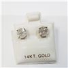 Image 1 : 14K WHITE GOLD DIAMOND (1.48CT) EARRINGS