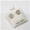 Image 2 : 14K WHITE GOLD DIAMOND (1.48CT) EARRINGS