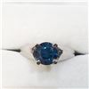 Image 1 : BLUE DIAMOND (1.15CT) PLATINUM RING
