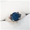 Image 2 : BLUE DIAMOND (1.15CT) PLATINUM RING
