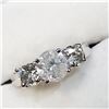 Image 2 : 14K WHITE GOLD DIAMOND (1CT) & DIAMOND (0.65CT) RING