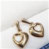 Image 2 : 10K YELLOW GOLD HEART EARRINGS