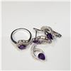 Image 2 : SILVER AMETHYST SET