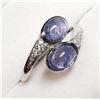 Image 2 : SILVER TANZANITE RING