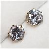 Image 2 : 10K YELLOW GOLD  CZ EARRINGS