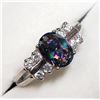 Image 2 : SILVER MYSTIC TOPAZ CZ RING