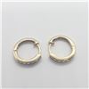 Image 2 : SILVER TANZANITE HOOP EARRINGS