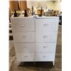 Image 1 : WHITE METAL 8 DRAWER CABINET