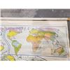 Image 2 : VINTAGE ROLL UP WORLD MAP