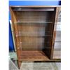 Image 2 : DANISH MODERN ROSE WOOD HUTCH WITH GLASS SHELVES