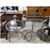 Image 1 : 2 ADJUSTABLE GLASS TOP TABLES