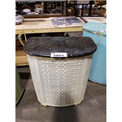 CIRCA 1950'S LAUNDRY HAMPER