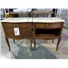 Image 1 : PAIR OF MARBLE TOP FRENCH NIGHTSTAND