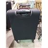 Image 2 : MEDIUM SIZE BLACK WITH RED TRIM SWISS ROLLING SUITCASE