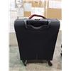 Image 2 : SMALL SIZE BLACK WITH RED TRIM SWISS ROLLING SUITCASE