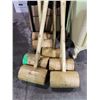 Image 2 : 7 LARGE WOODEN MALLETS