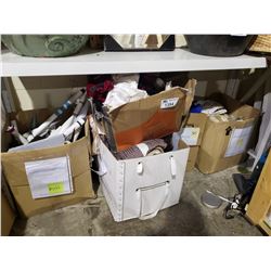 APPROX. 5 BOXES OF ASSORTED TEXTILES, SHEETS, &/OR TOWELS