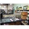 Image 1 : ASSORTED KITCHENWARE, VINTAGE MILK CRATE WITH GLASSES, & BASKETS