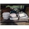 Image 2 : ASSORTED VINTAGE KITCHENWARE, 2 BOXES OF ASSORTED SHOES, & MORE