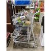 Image 1 : CART WITH ASSORTED TOOLS, TV STAND, REMOTE, & MORE