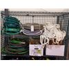 Image 1 : ASSORTED HOSES, ROPE, PAINT BRUSHES, & MORE