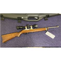 RUGER 10/22, .22LR, SEMI AUTOMATIC, SERIAL #0006-82217, REFINISHED IN OIL HARDWOOD, PREVIOUS STOCK